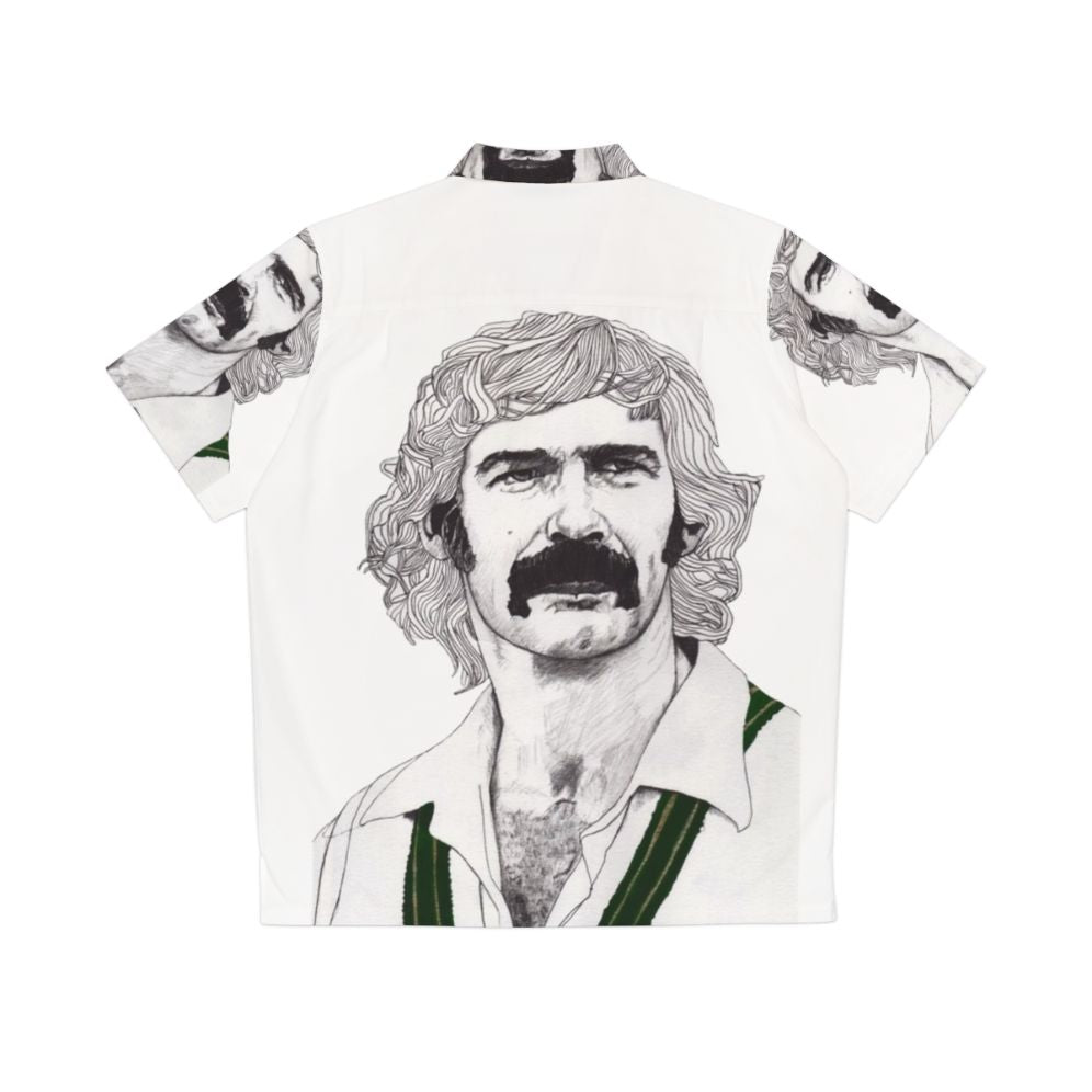 Dennis Lillee Australian Cricket Hawaiian Shirt - Back