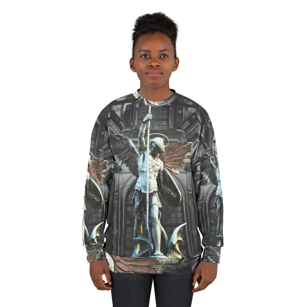 St Michael The Archangel Catholic Christian Sweatshirt - women