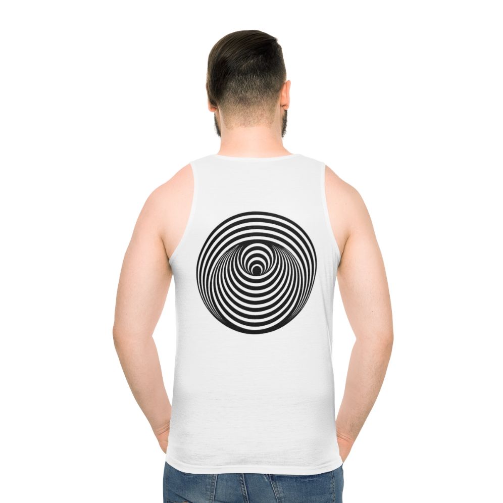 Unisex Vertigo Label Tank Top - men back