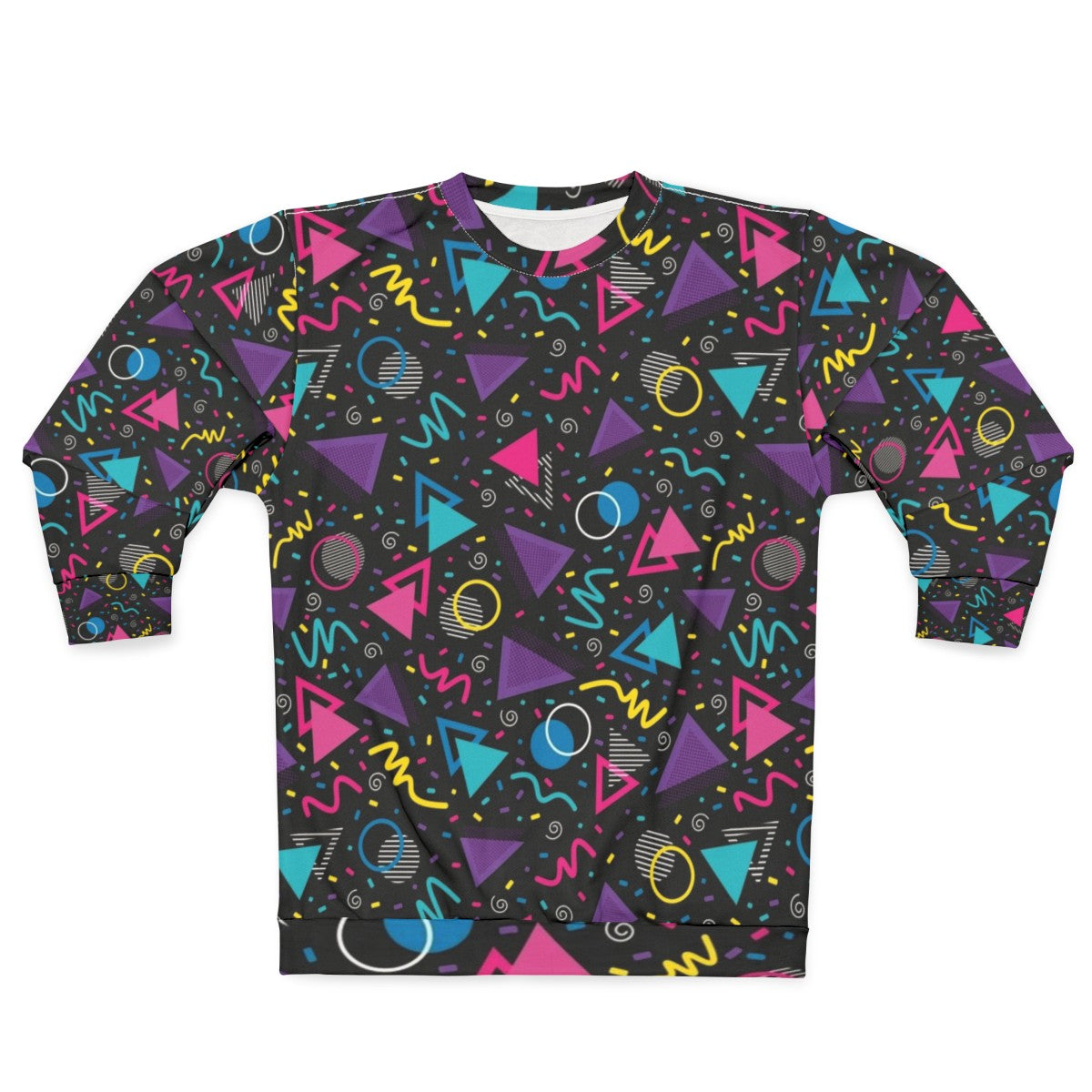 Neon Retro 90s Sprinkle Pattern Sweatshirt