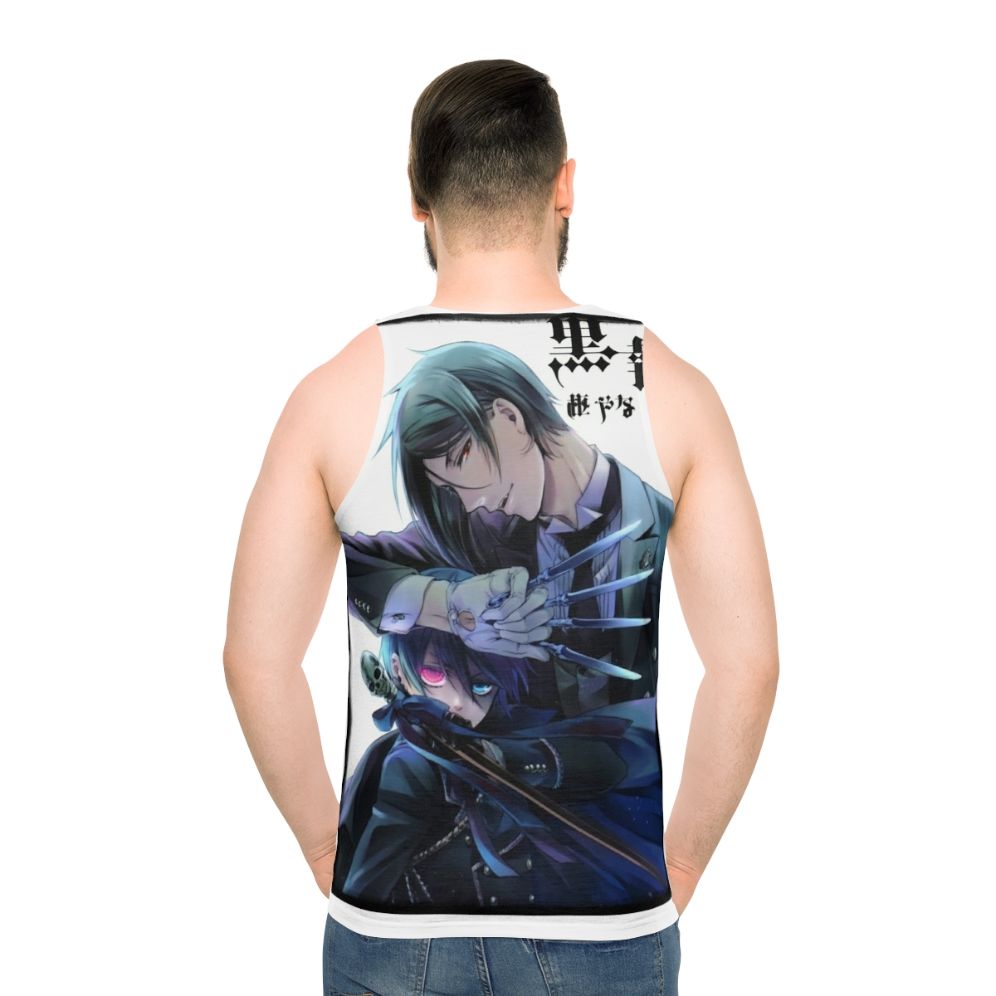 Black Butler Unisex Tank Top - men back