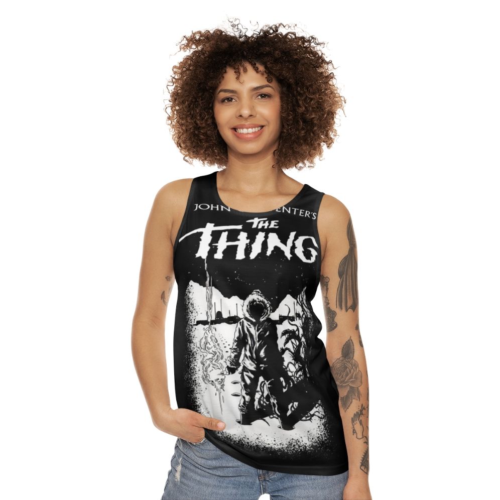 JC 1982 Unisex Horror Tank Top - The Thing Inspired - women