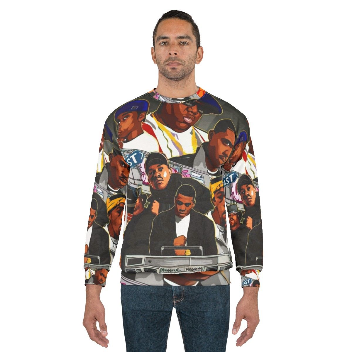 NWA 90s Rap Vintage Hip Hop Sweatshirt - men