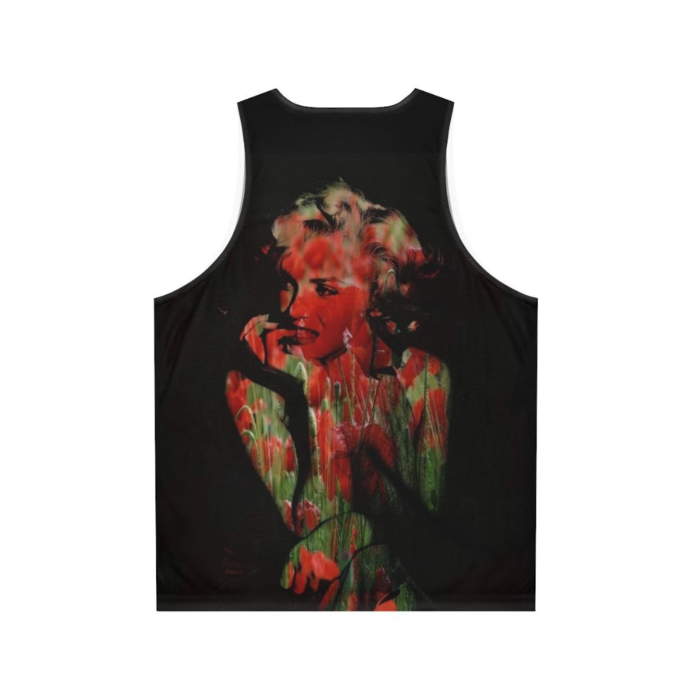 Addiction Calling Unisex Tank Top featuring pop culture abstract art with neon colors - Back