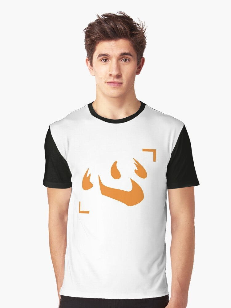 Hunter x Hunter Netero Spirit Sign Graphic T-Shirt featuring the character Isaac Netero and his nen power symbol - Men