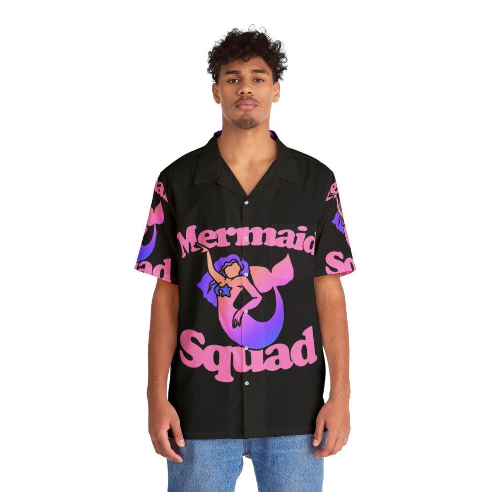 Mermaid Squad Tropical Hawaiian Shirt - People Front