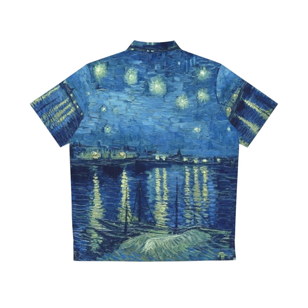 Vincent Van Gogh Starry Night Hawaiian Shirt - Back