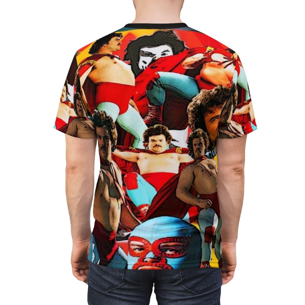 Nacho Libre Inspired Luchador Wrestling T-Shirt - men back