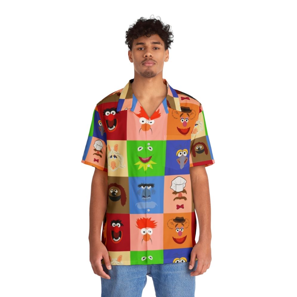 Muppets Hawaiian Shirt featuring various Muppet characters - People Front