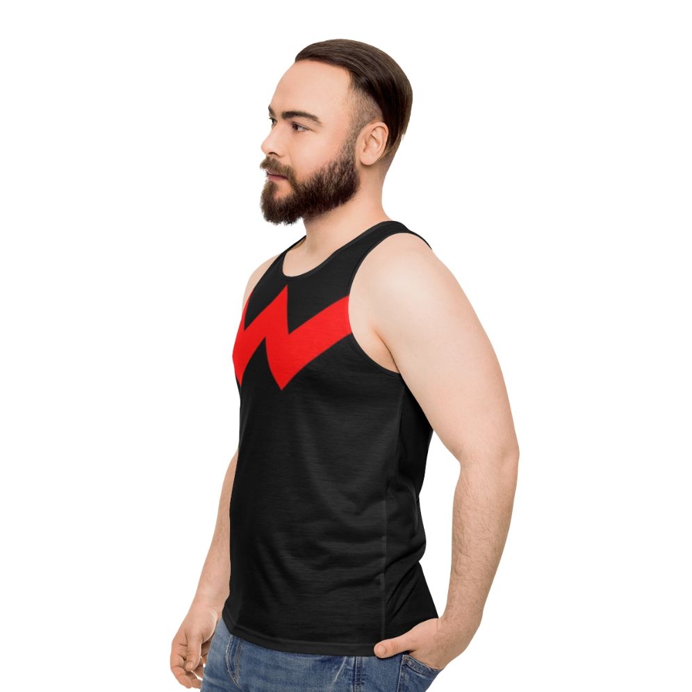 Wonderful W Unisex Tank Top - men side