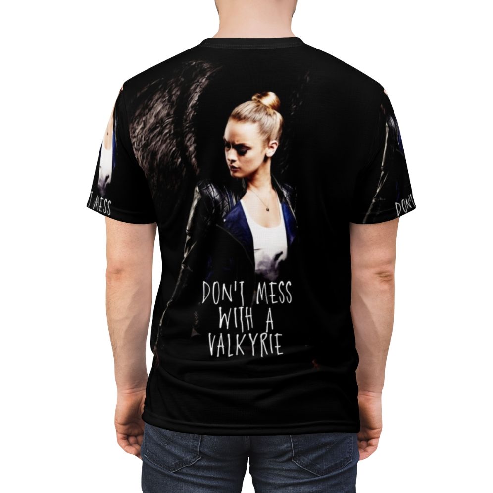 Tamsin Valkyrie inspired all-over-print t-shirt for Lost Girl fans - men back