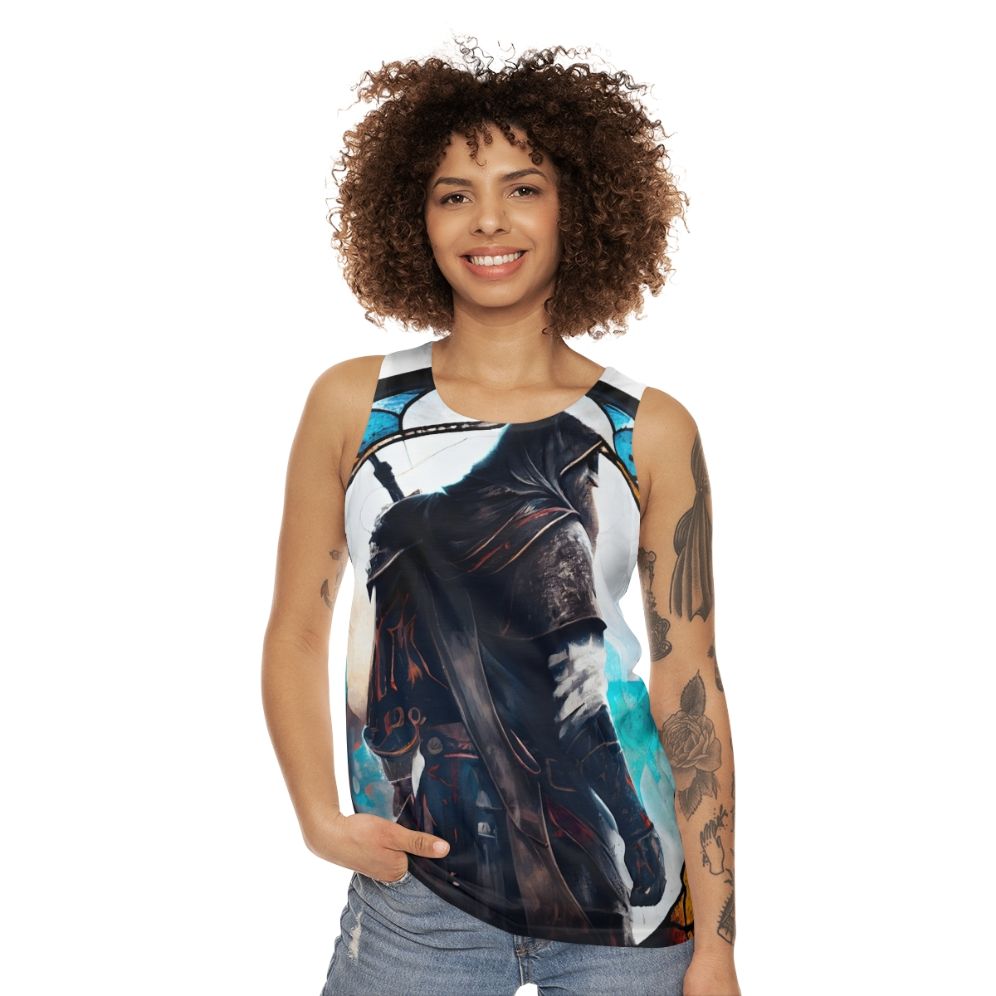 Assassin's Creed Stained Glass Unisex Tank Top - women