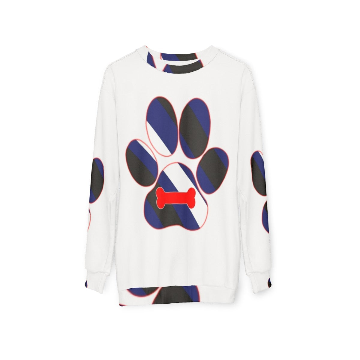 Puppy play paw pride sweatshirt - hanging