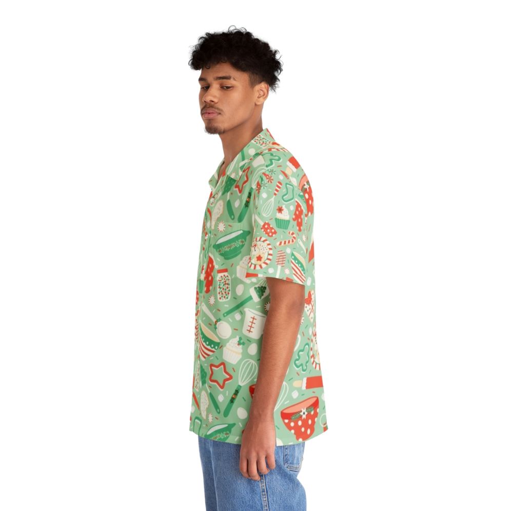 Festive Hawaiian Christmas Baking Shirt - People Left