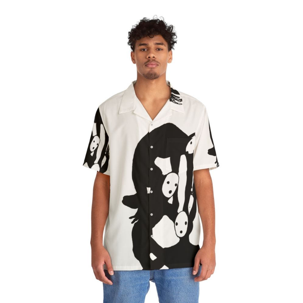 Tragedian from Pathologic black and white Hawaiian shirt - People Front