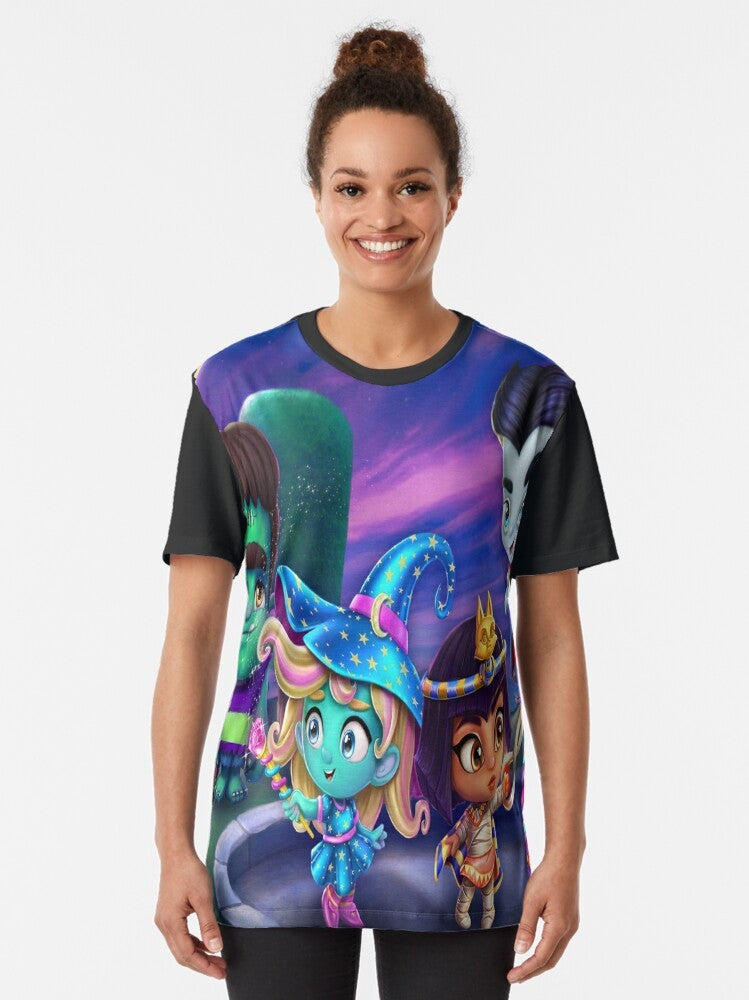 Super Monsters graphic design on a t-shirt for kids - Women