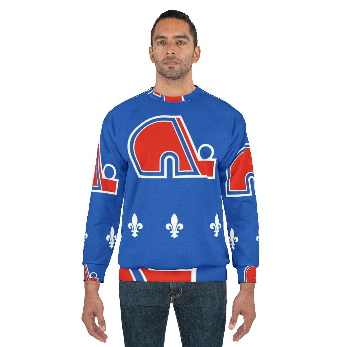 Vintage Quebec Nordiques Retro Hockey Sweatshirt - men