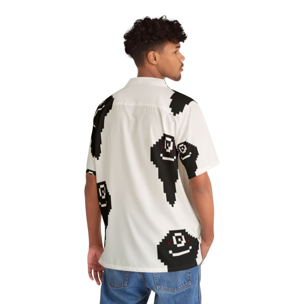 Black Desert Online Black Spirit Pixel Hawaiian Shirt - People Back