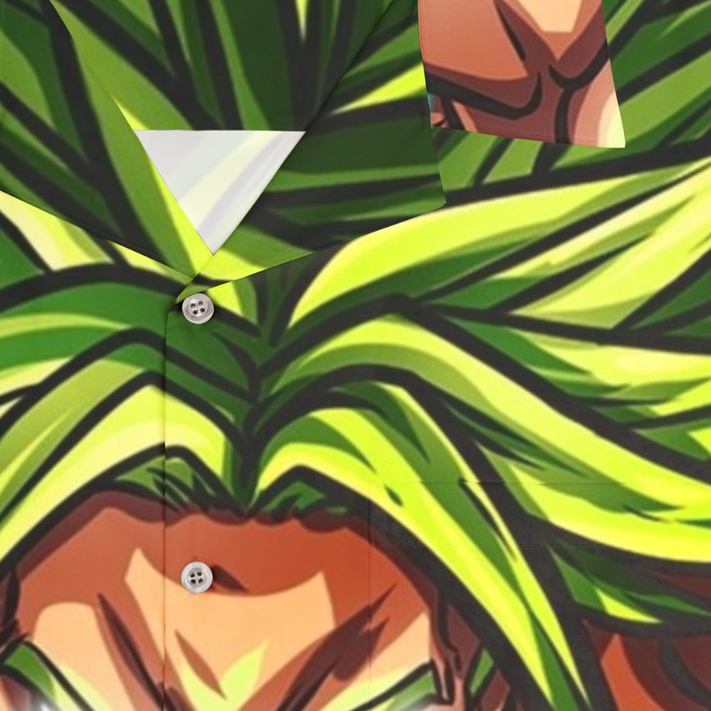 Broly Super Saiyan Dragon Ball Z Hawaiian Shirt - Detail