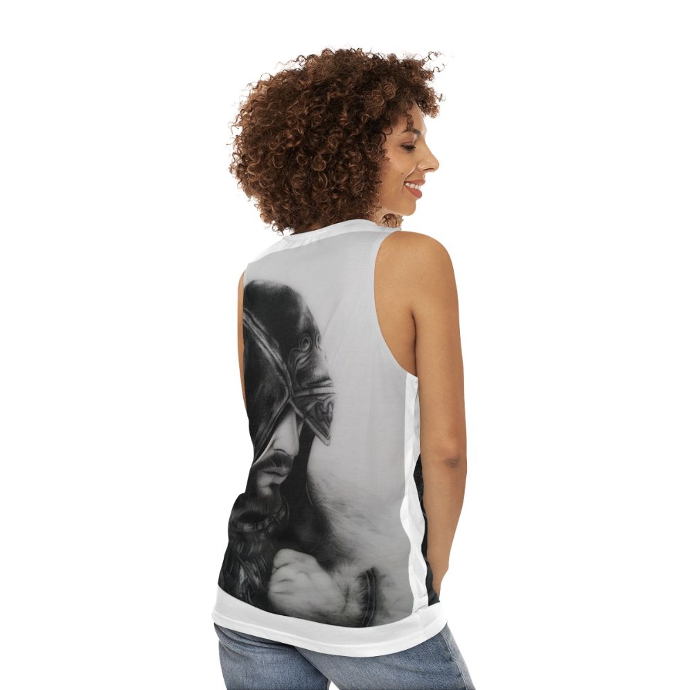 Assassin's Creed Pencil Art Unisex Tank Top - women back