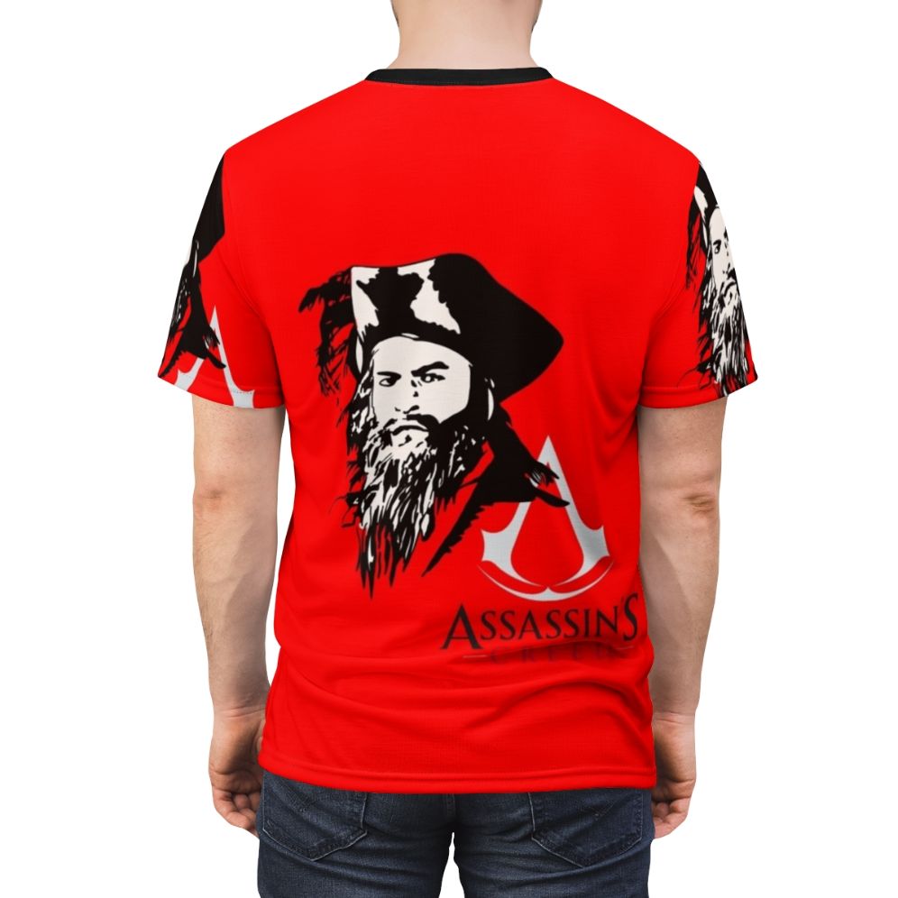 Blackbeard-Inspired Assassins Creed Fan T-Shirt - men back