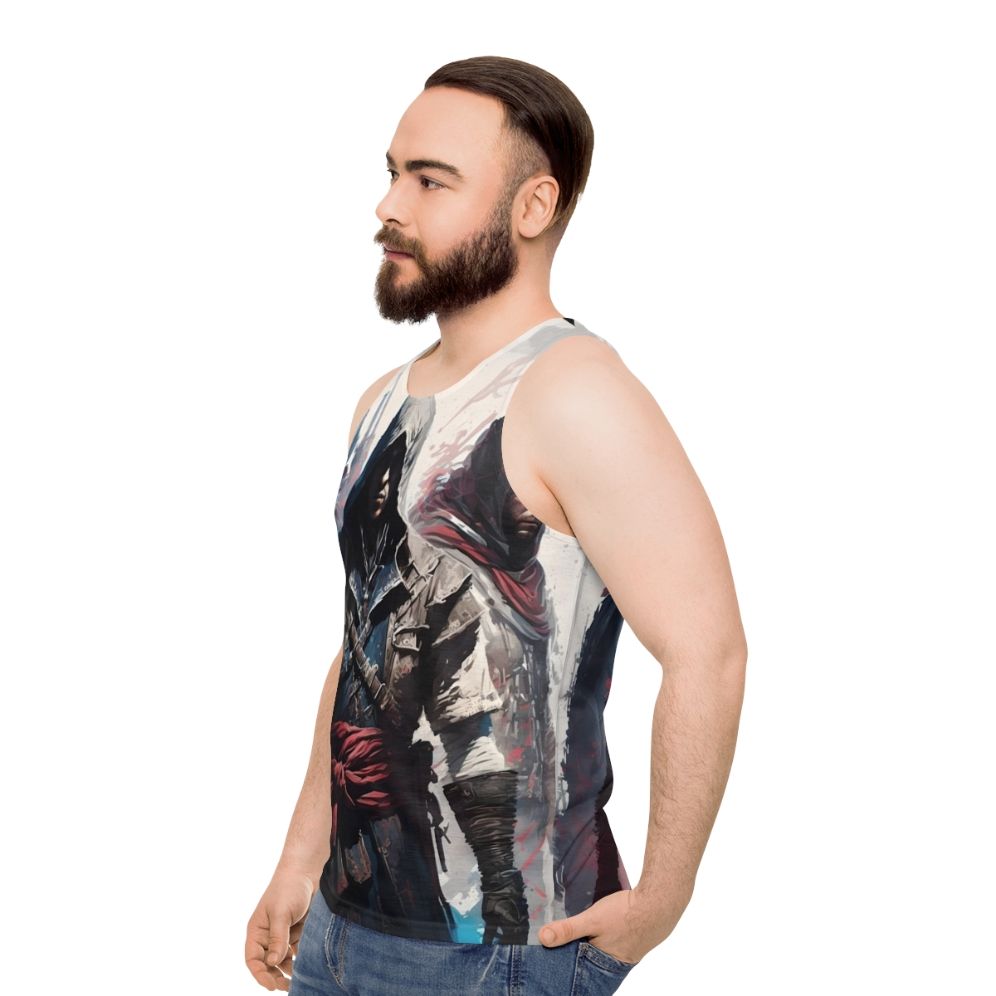 Assassins Creed Video Game Unisex Tank Top - men side