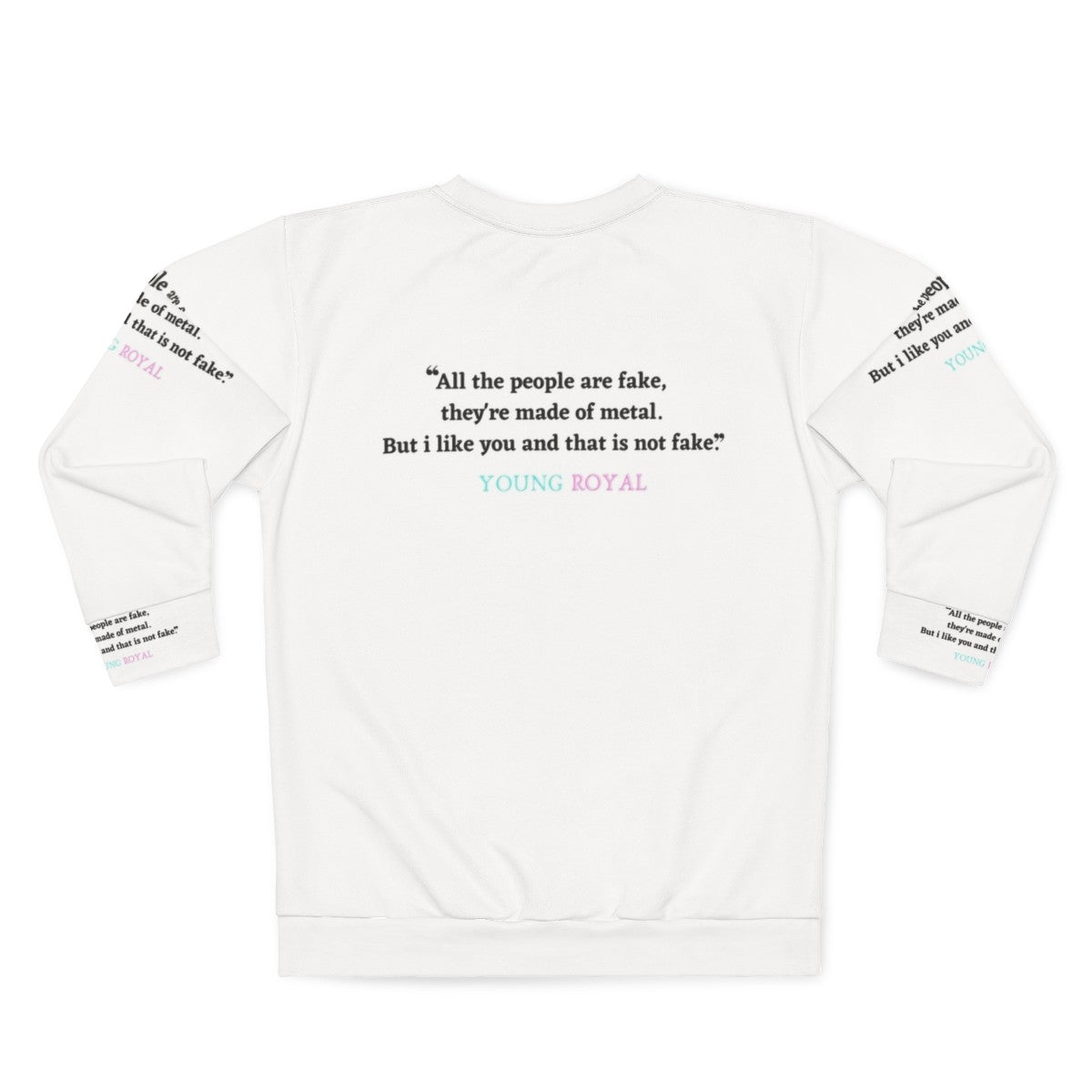 Young Royals Netflix LGBTQ Royal Family Sweatshirt - Back