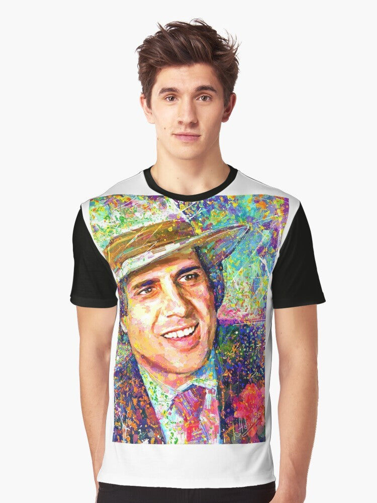 Adriano Celentano Impressionist Dream Graphic T-Shirt - Men