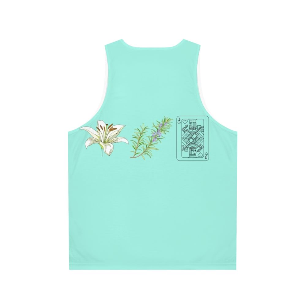 Unisex "Lily Rosemary And The Jack Of Hearts" retro graphic tank top for bob dylan fans - Back