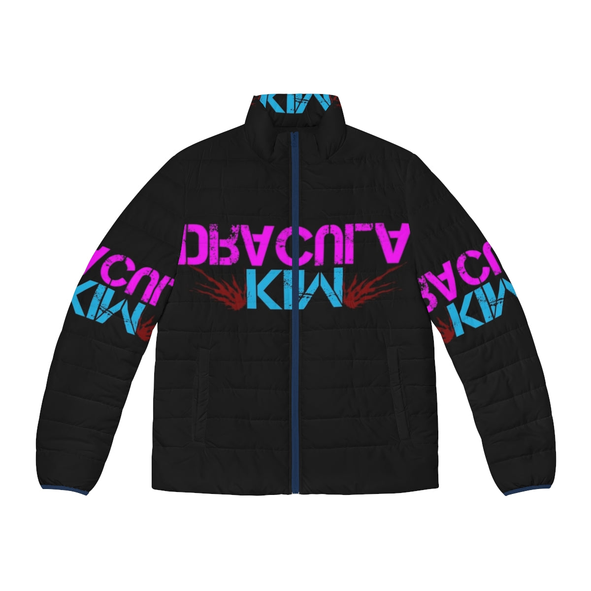 Kim Dracula Puffer Jacket - Experimental Dark Fashion Goth Puffer Jacket