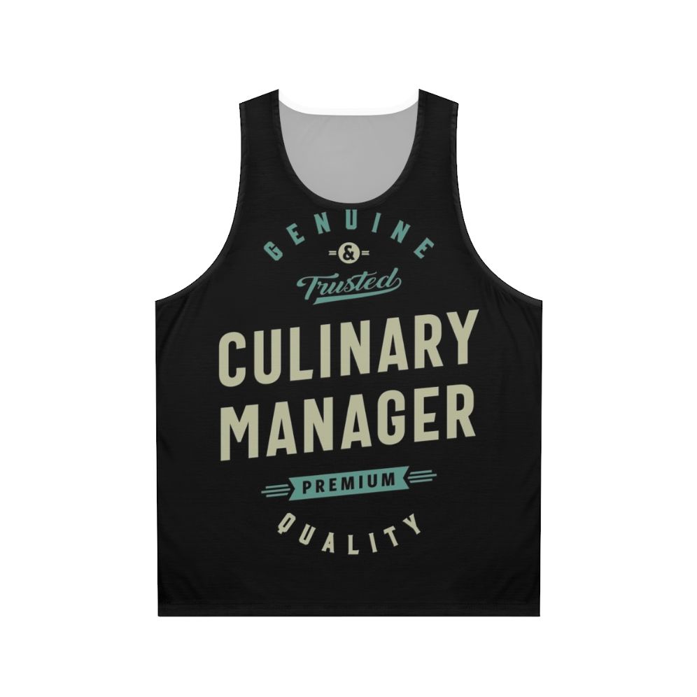 Culinary manager unisex tank top