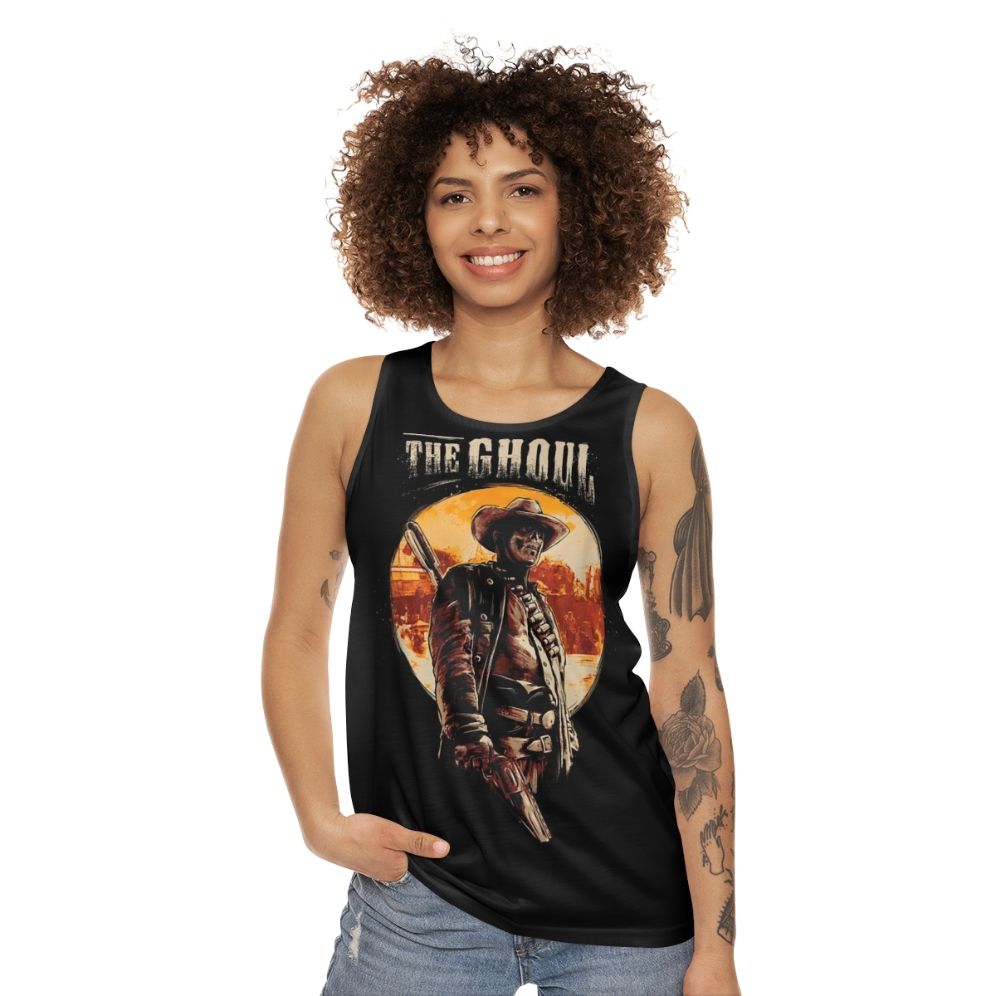 Ghoul unisex tank top for fallout fans and gamers - women