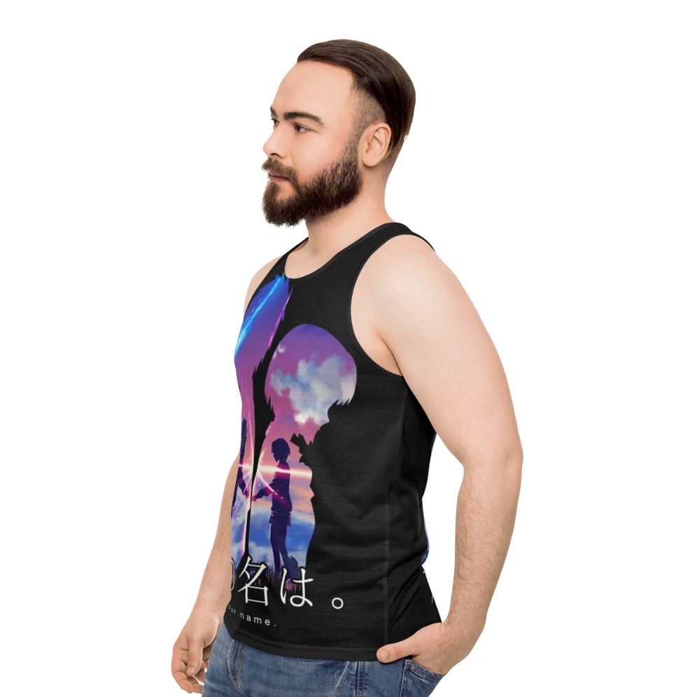 Your Name Unisex Anime Tank Top - men side