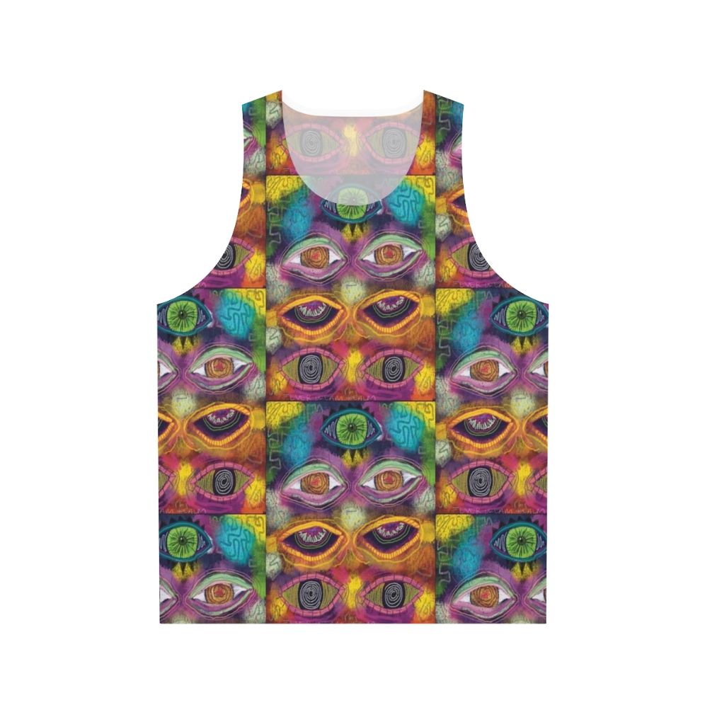 Trippy psychedelic unisex tank top