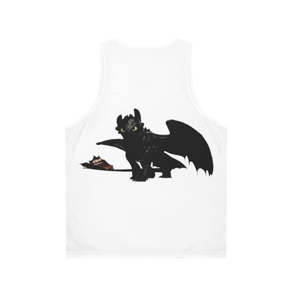 Toothless Unisex Tank Top - Back