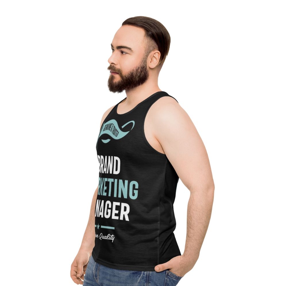 Brand Marketing Manager Unisex Tank Top - men side