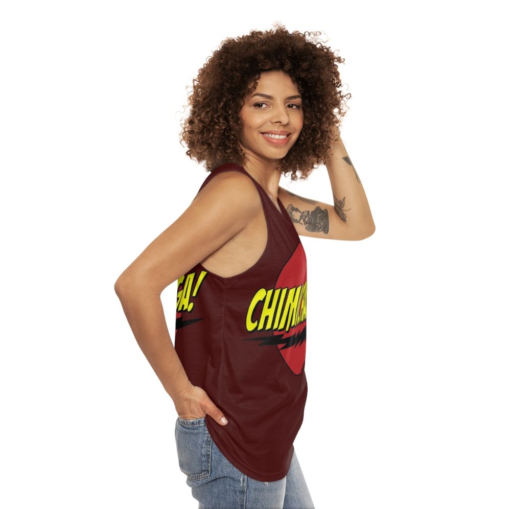 Chimichanga Logo Unisex Tank Top - women side