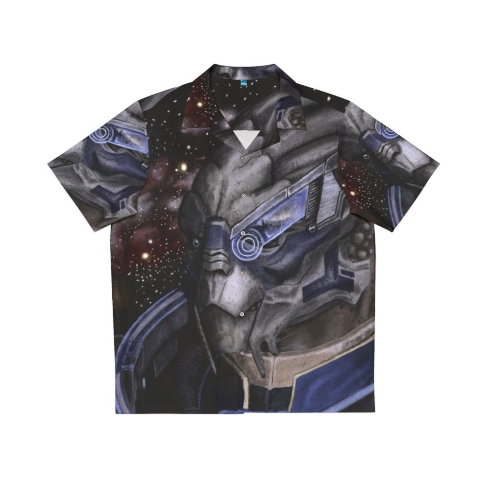 Garrus Vakarian and Thane Krios Mass Effect Hawaiian Shirt