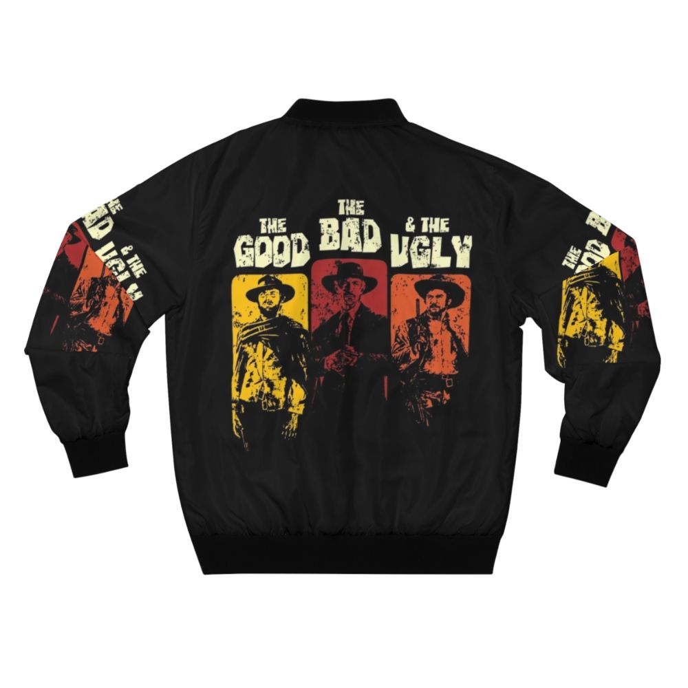 Vintage bomber jacket inspired by the classic film "The Good, The Bad, and The Ugly" - Back