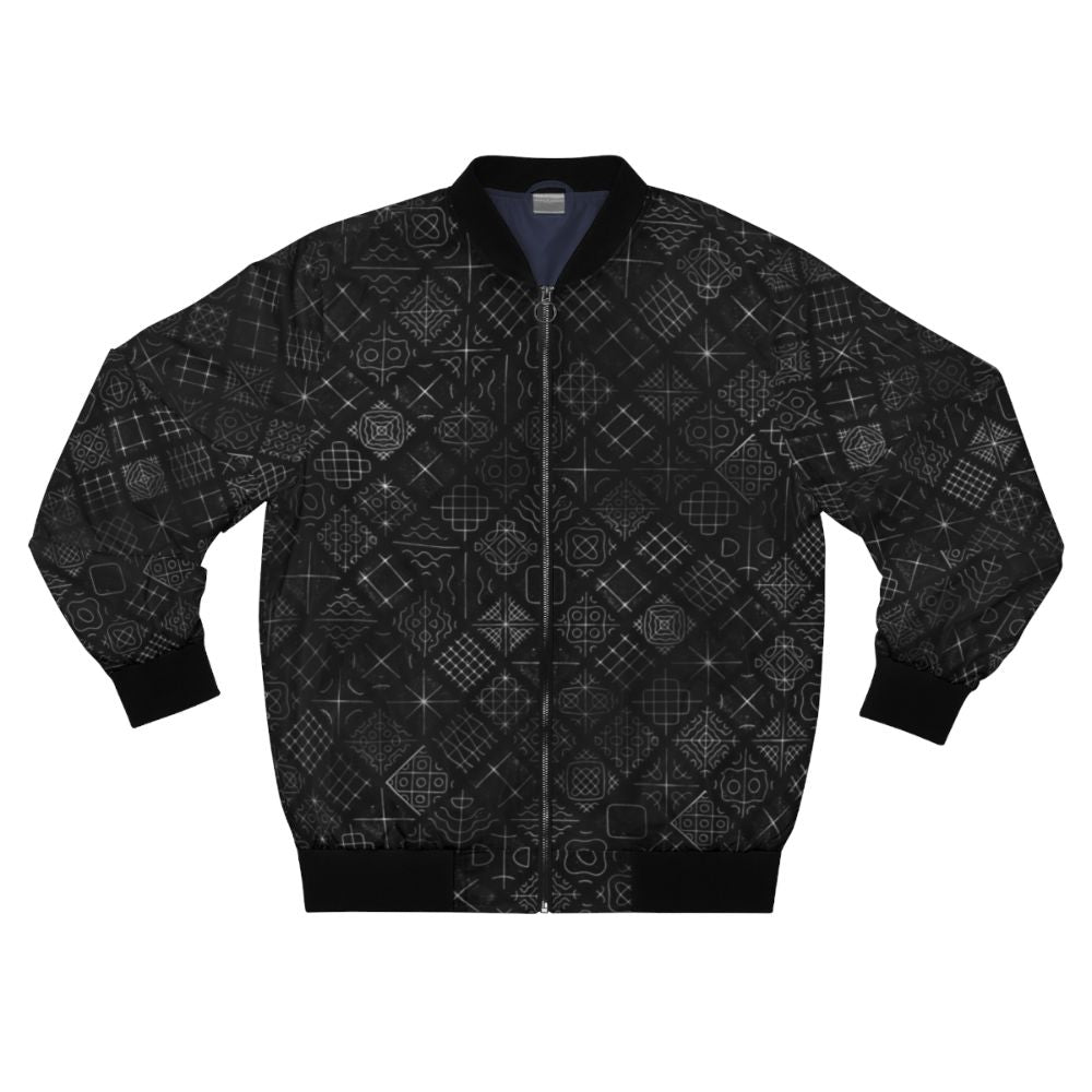 Cymatics Chladni Patterns Bomber Jacket - Explore the Beauty of Sound