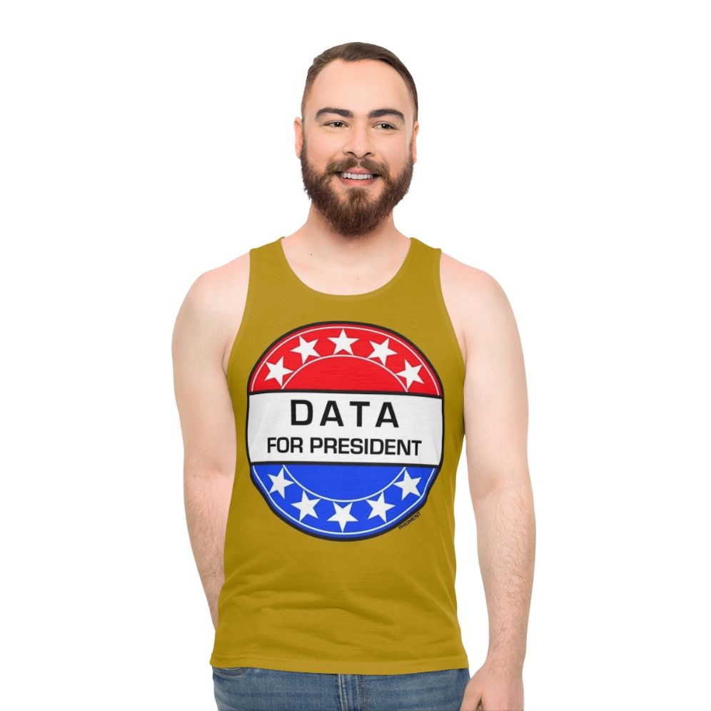 Data for President Unisex Sci-Fi Tank Top - men