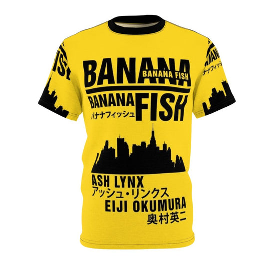 Banana Fish-themed t-shirt featuring characters from the popular anime series