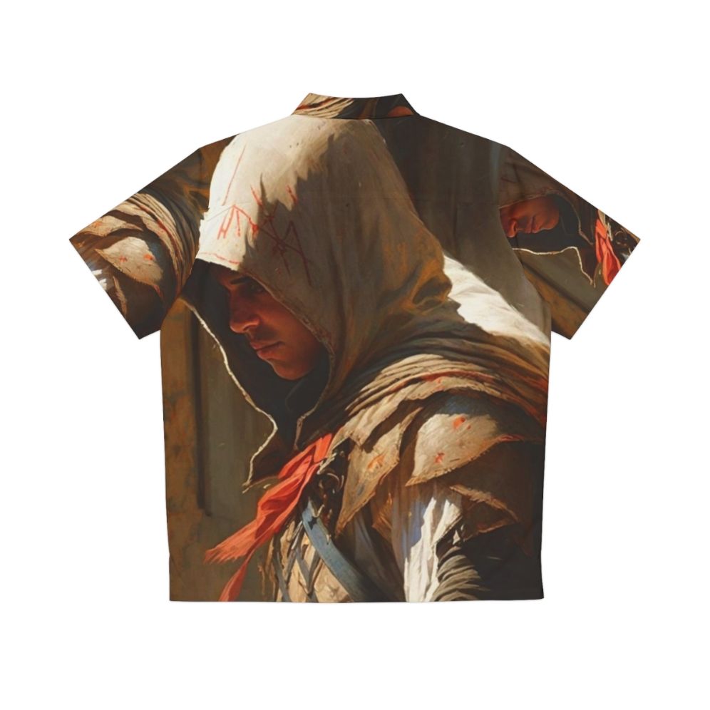 Assassin's Creed Painting Hawaiian Shirt 2 - Video Game Art Tropical Shirt - Back