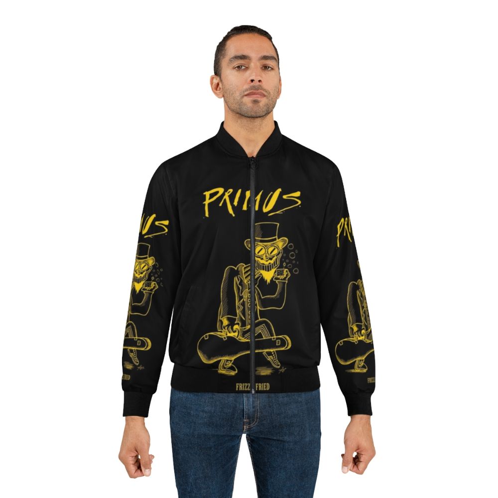 Frizzle Fry Bomber Jacket - Punk Metal Graphic Design - Lifestyle