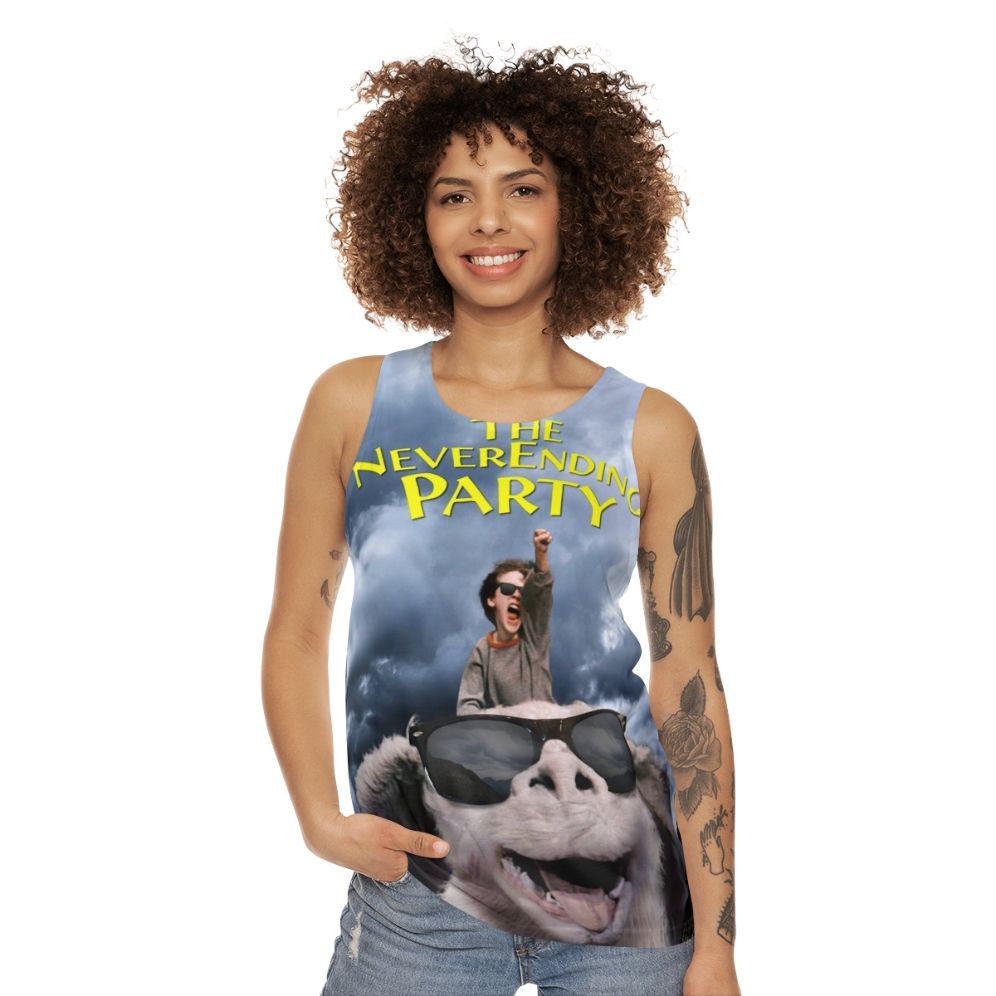 Unisex "The Neverending Party" fantasy-inspired tank top - women