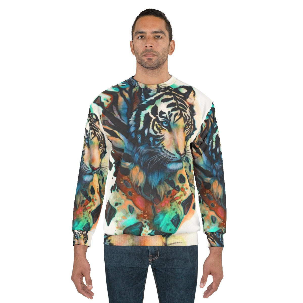 Majestic White Tiger Sweatshirt - men