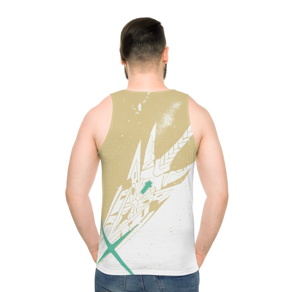 Aegis Mythra Unisex Tank Top Featuring Xenoblade Chronicles 2 Characters - men back