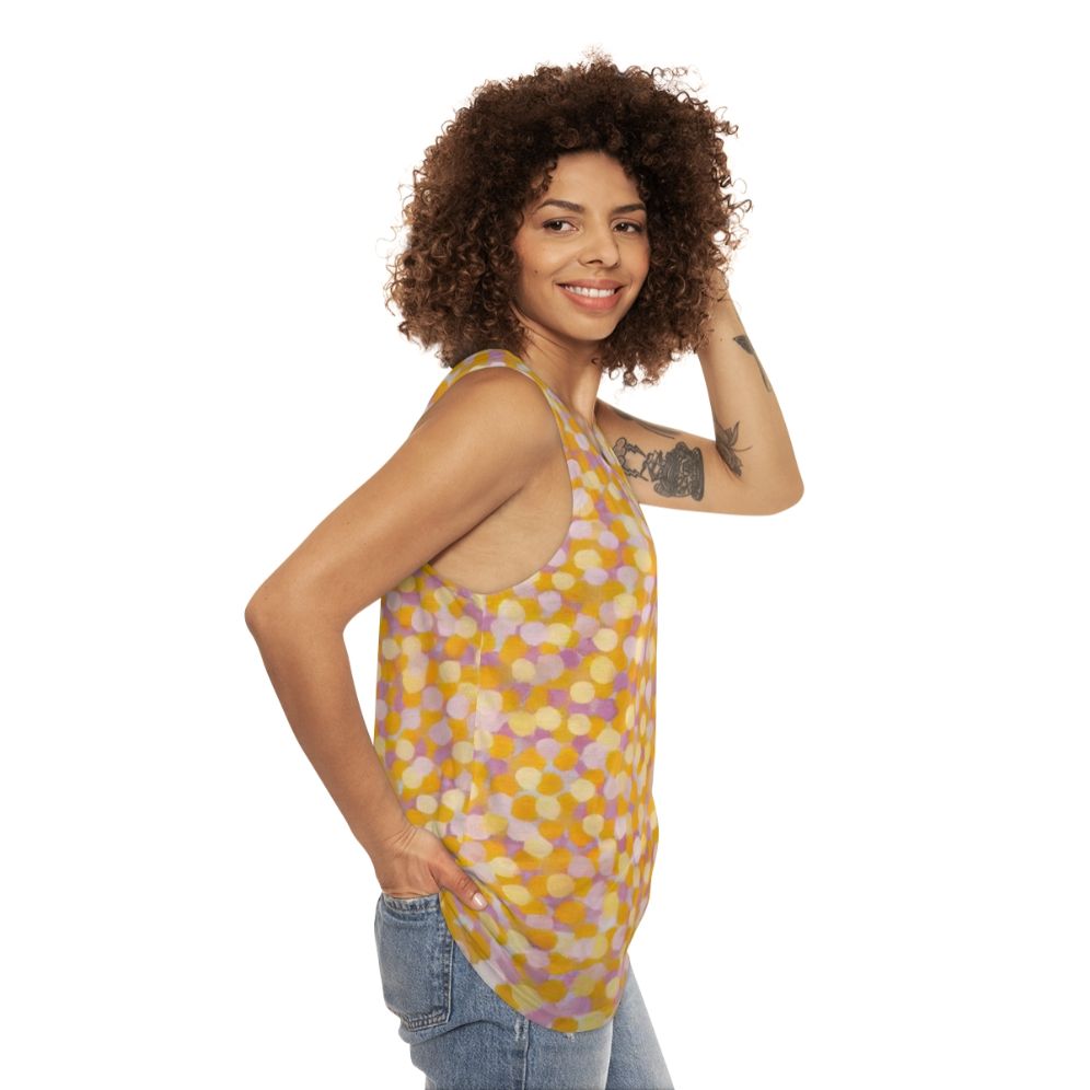 Thomas Downing abstract art unisex tank top - women side