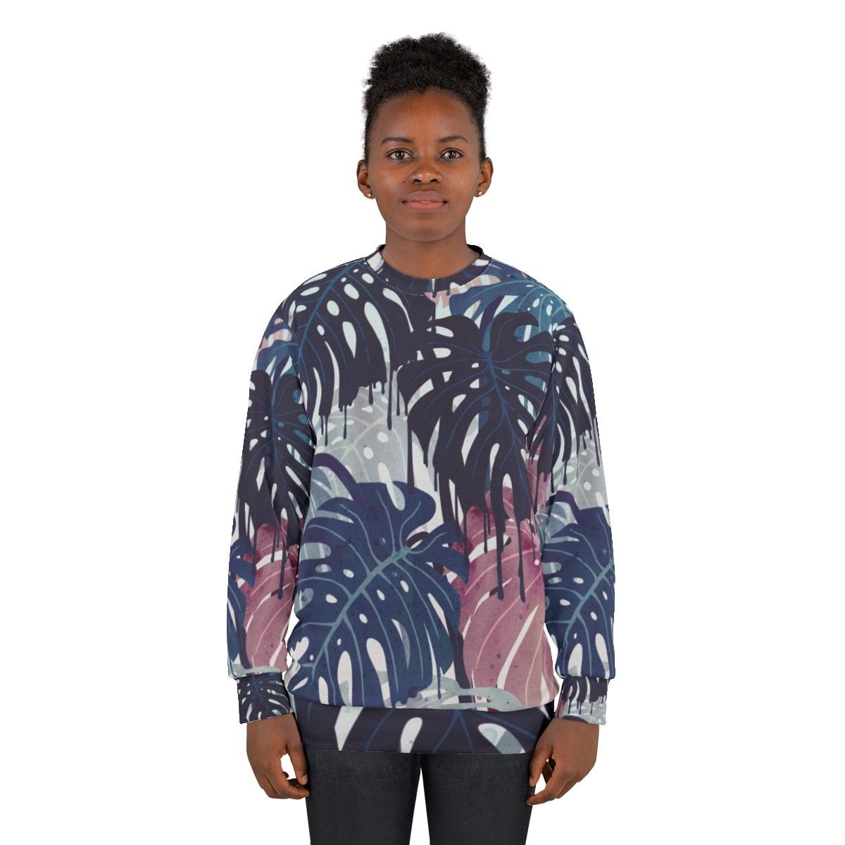 Monstera Melt Tropical Sweatshirt - women