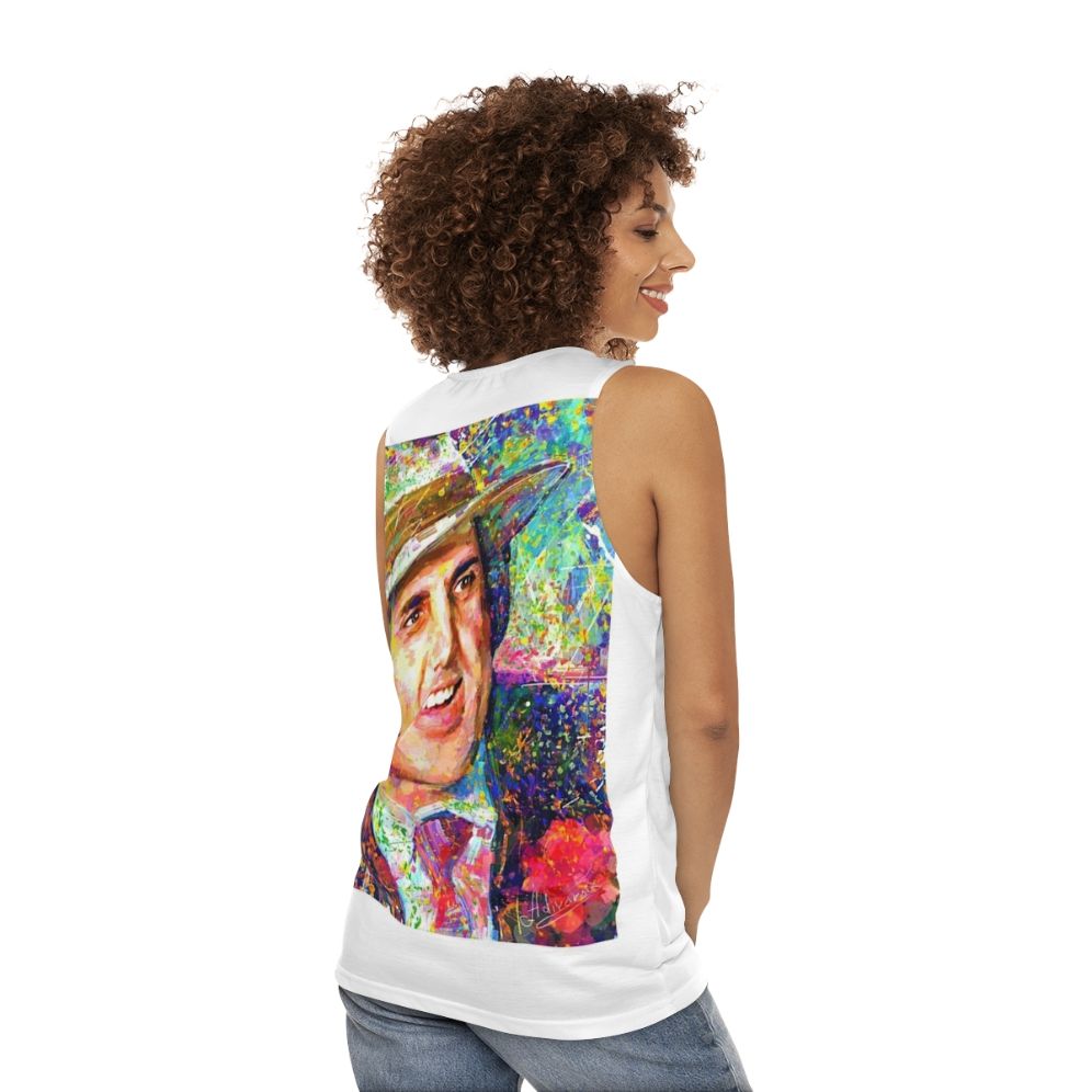 Adriano Celentano Dream Unisex Impressionist Tank Top - women back